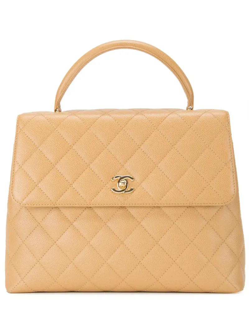 Chanel Gesteppte Handtasche in Braun