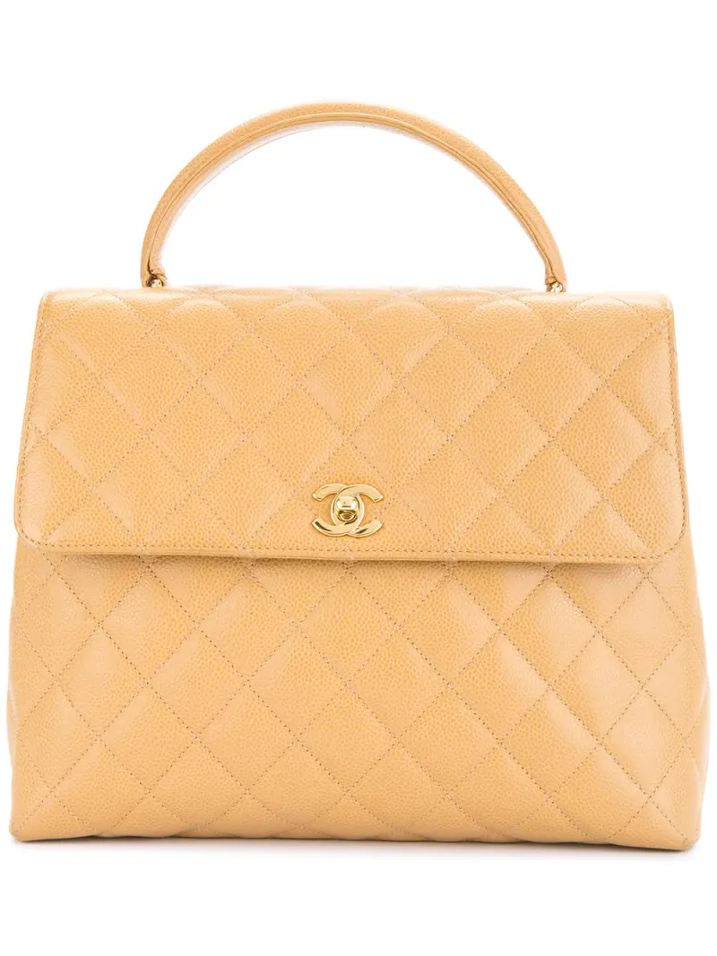 Chanel Gesteppte Handtasche in Braun