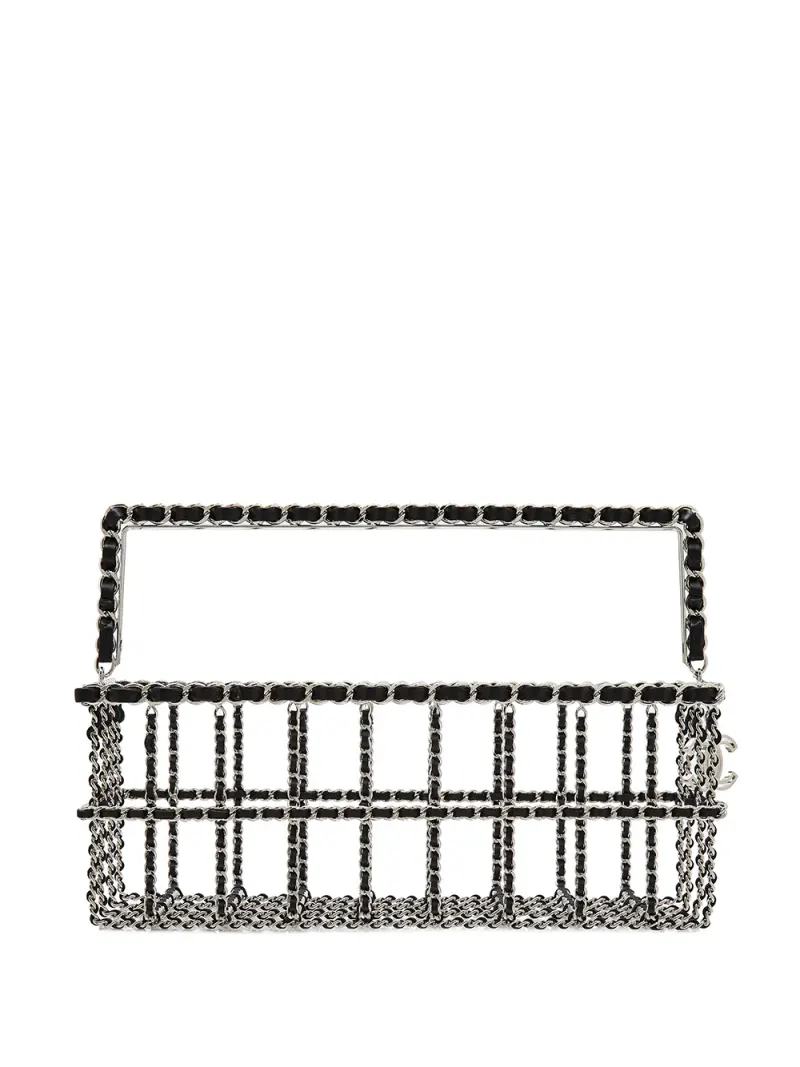 Chanel 2014 Korbtasche in Silber