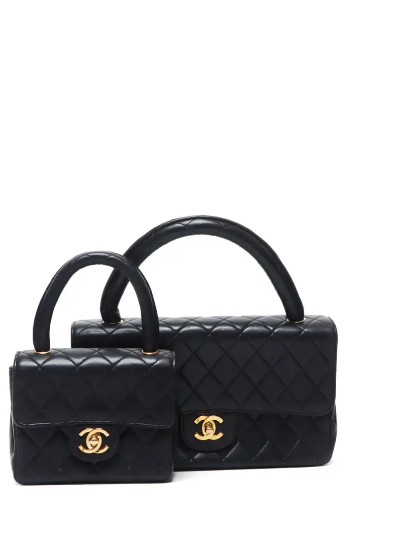 Chanel Parent & Child in Schwarz – Pre-owned Taschen