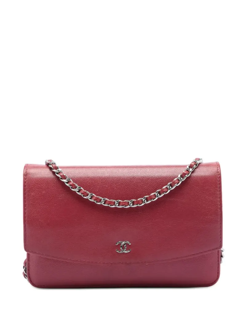 Chanel Sevruga Portemonnaie in Rot – Pre-owned Taschen