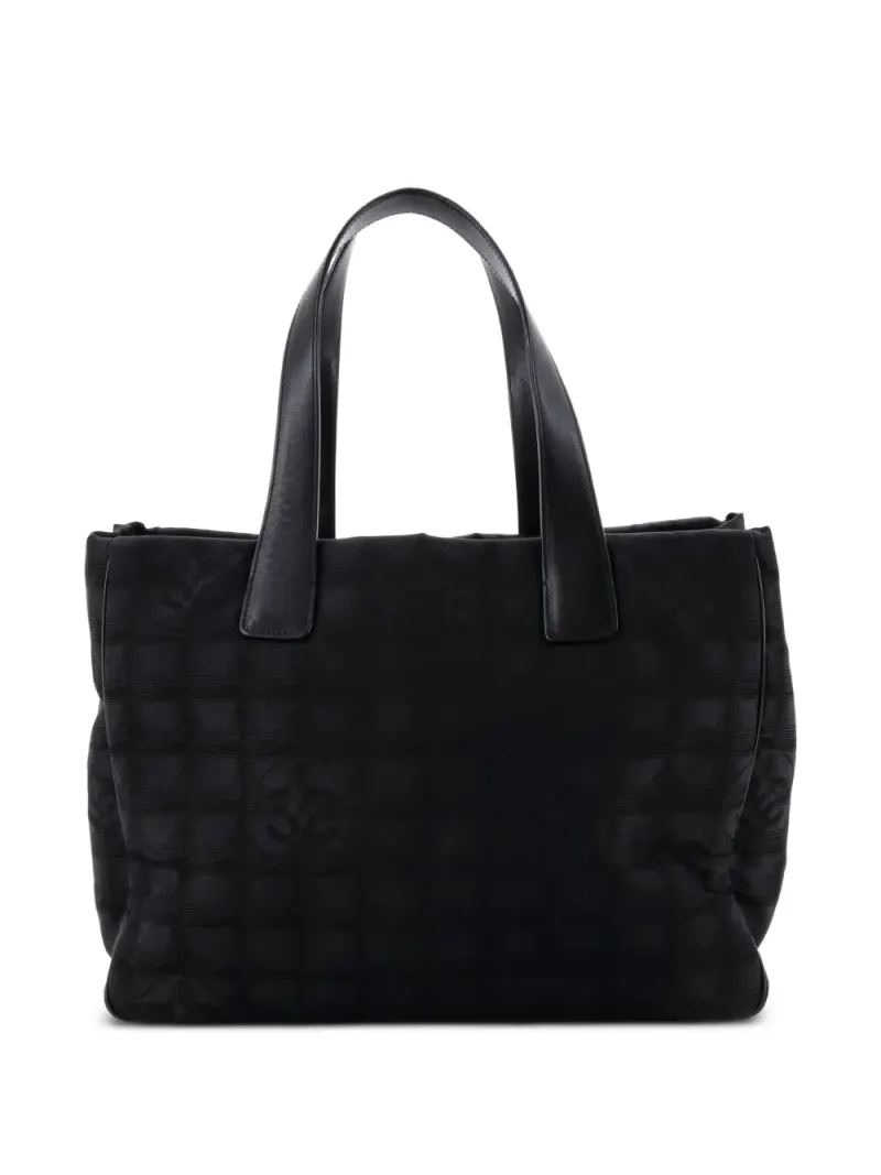 Chanel Mittelgroßer Travel Line Tote Bag in Schwarz