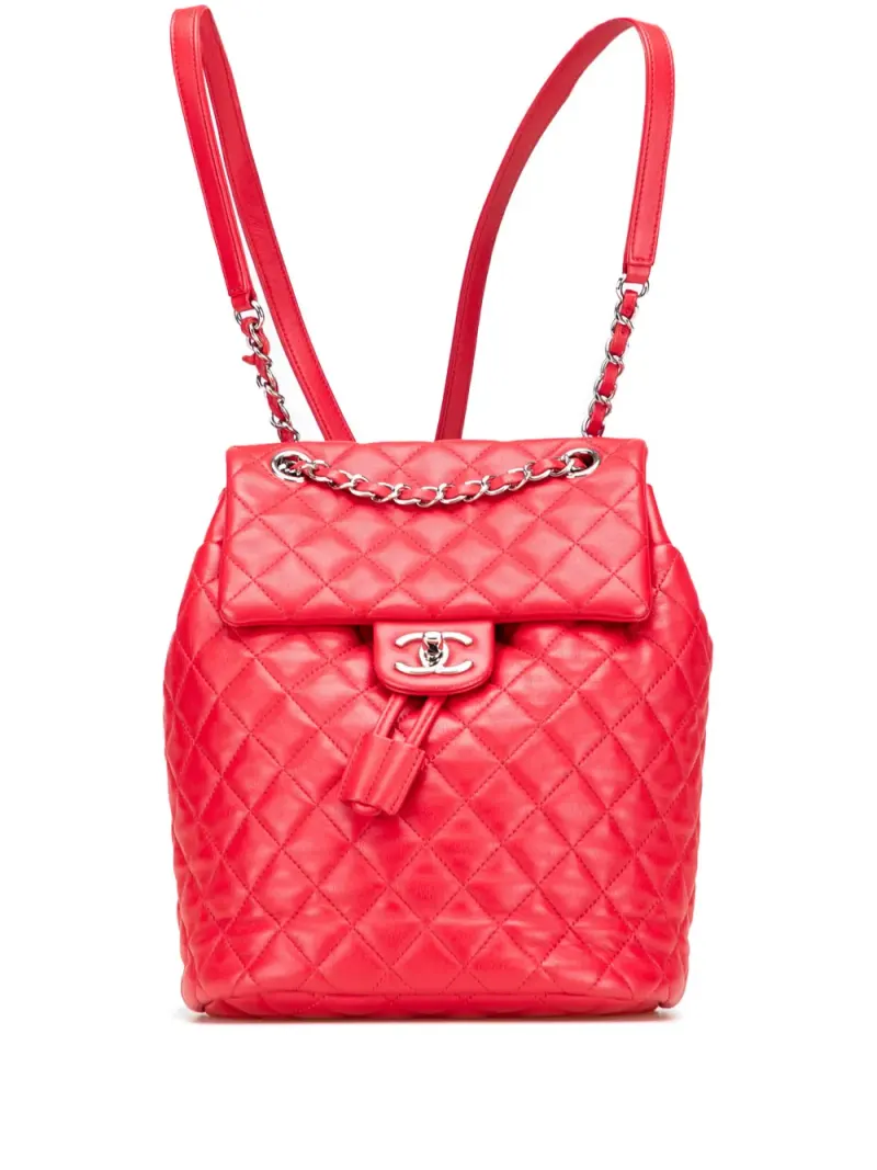 Chanel 2016-2017 kleiner Urban Spirit Rucksack in Rot