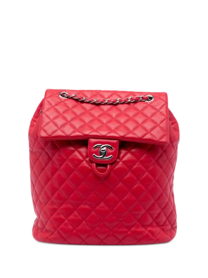 Chanel 2016-2017 mittelgroßer Urban Spirit Rucksack in Rot