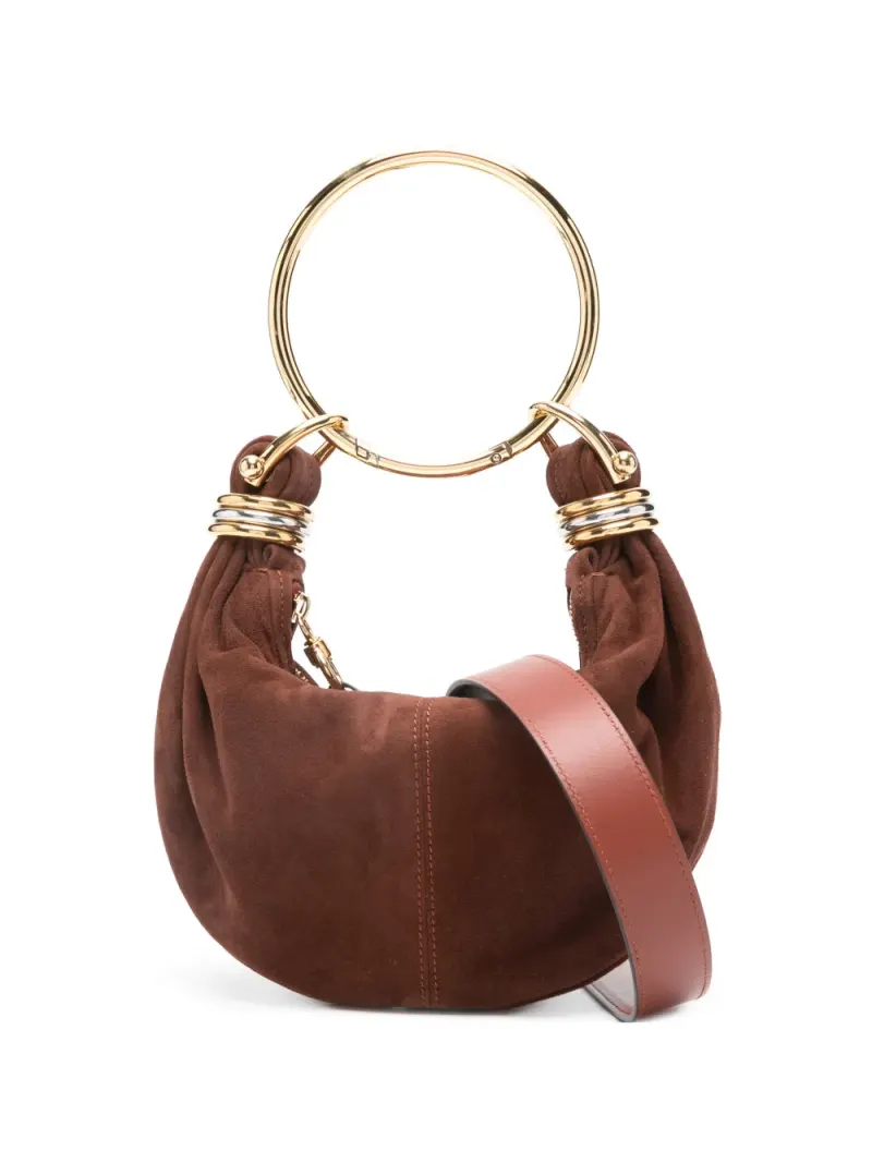 Chloé Mini Bracelet Tote Bag aus Wildleder Mini in Braun Wildleder-Leder