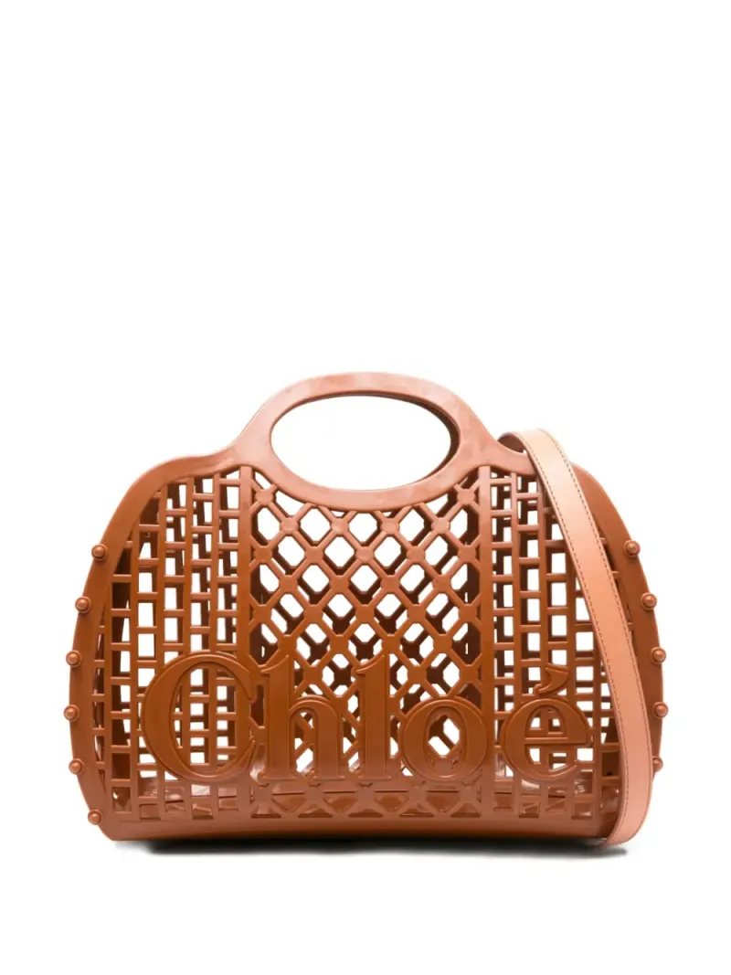 Chloé Cage Tote Bag in Braun
