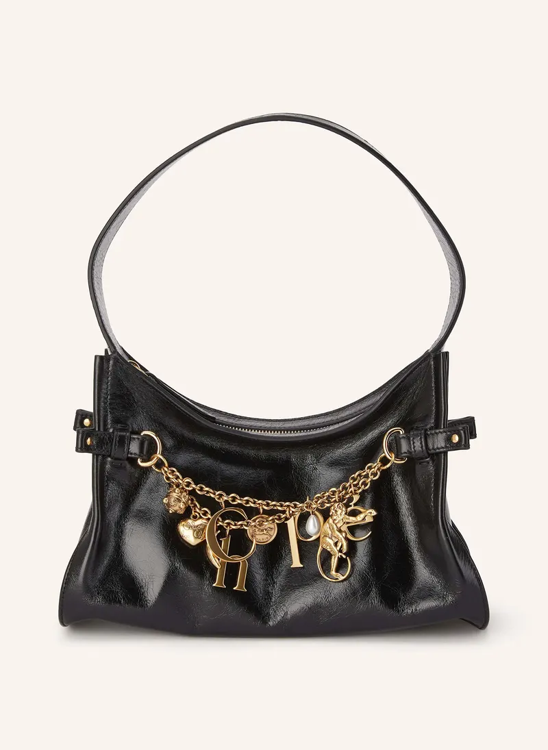 Chloé Charms in schwarz – Beuteltasche