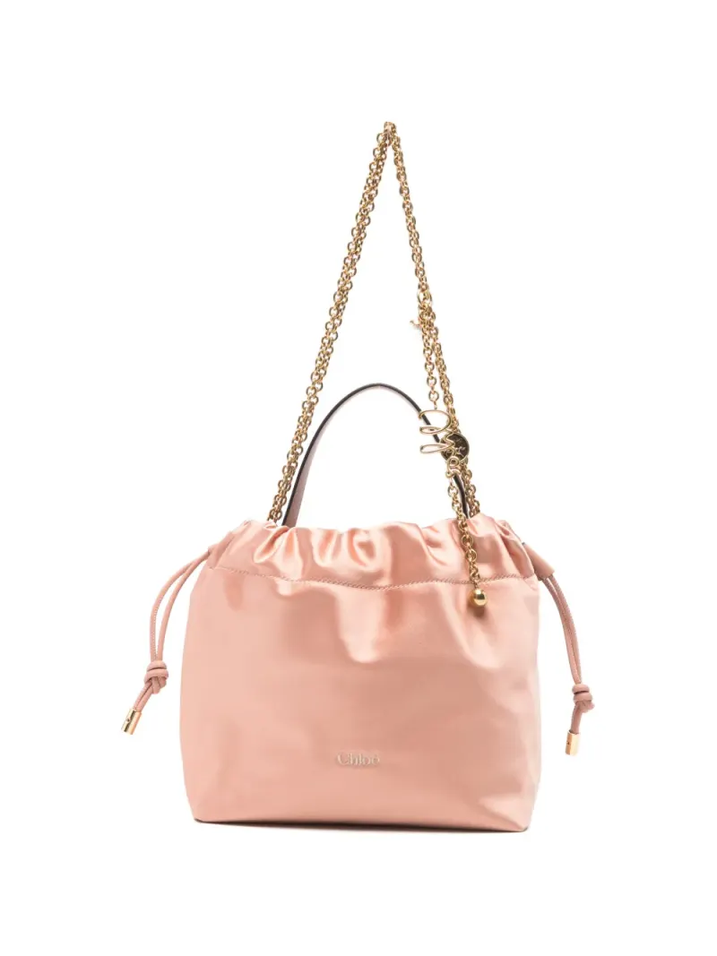 Chloé Geraffter Mini-Tote Bag Mini in Rosa