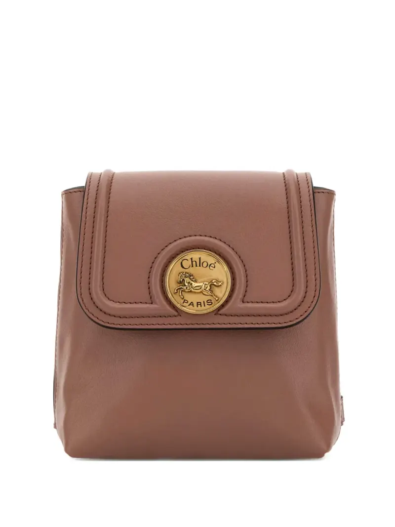 Chloé Mini Horse Medal Rucksack Mini in Braun