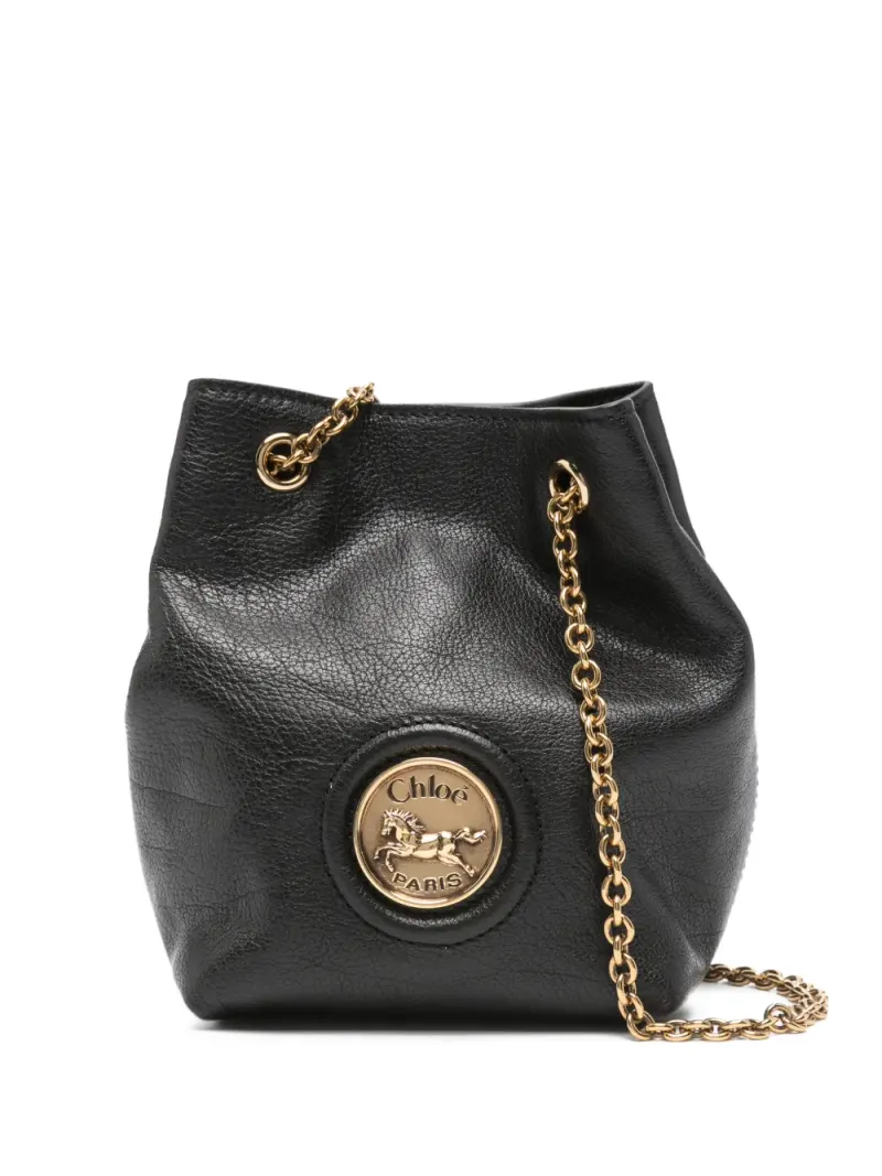 Chloé Mini Horse Medal Beuteltasche Mini in Schwarz
