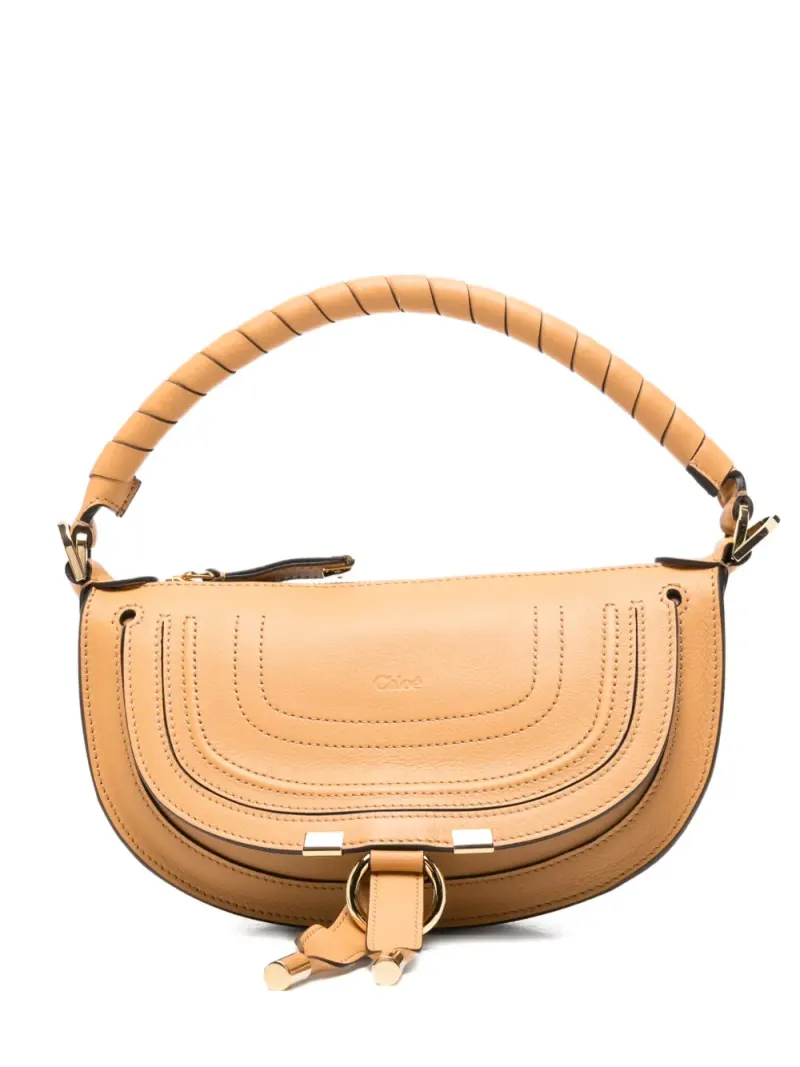 Chloé Mini Marcie Tote Bag mit Ziernaht Mini in Nude