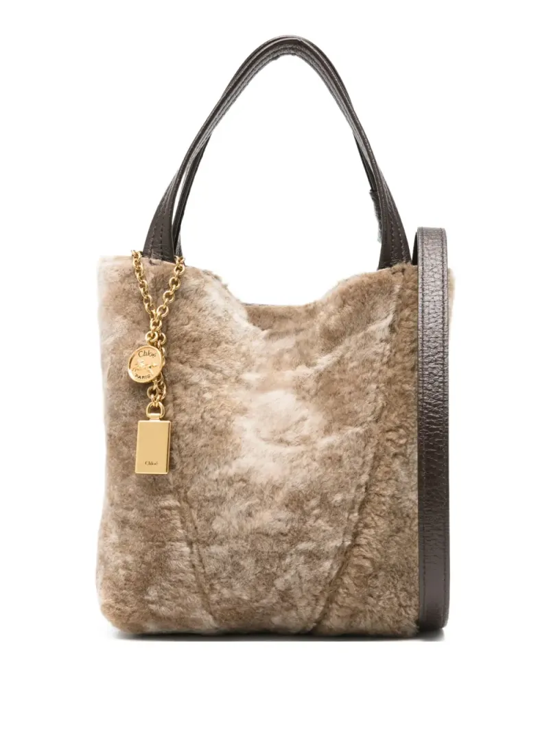 Chloé Mini Spin Tote Bag Mini in Grau