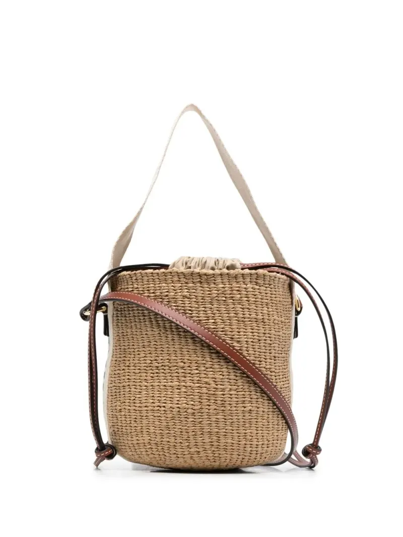 Chloé Kleine Woody Beuteltasche in Nude
