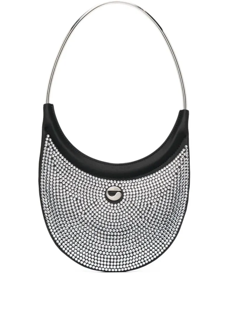 Coperni Schultertasche mit Kristallen in Schwarz