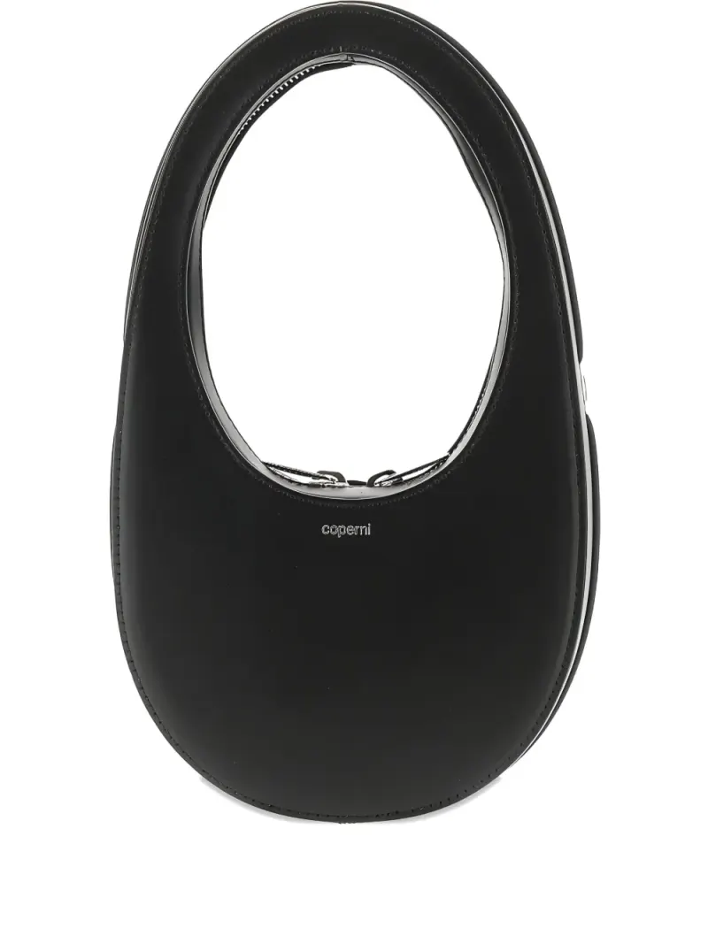 Coperni Mini Swipe Tote Bag mit ovalem Gestell Mini in Schwarz