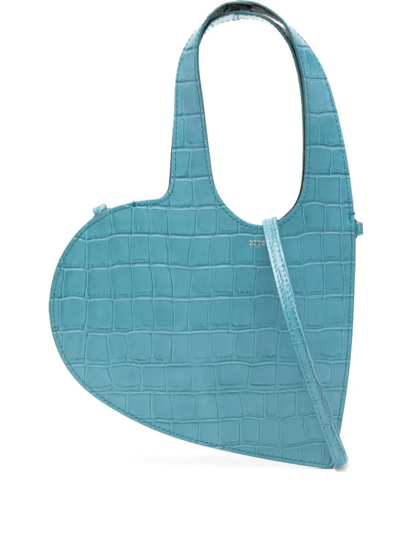 Coperni Mini Tote Bag in Herzform Mini in Blau