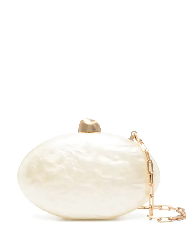 Cult Gaia Eviana Clutch in Nude