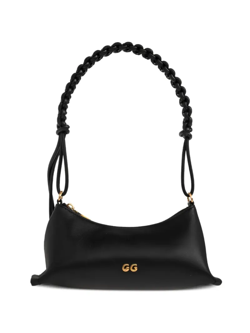 Cult Gaia Schultertasche mit Flechtriemen in Schwarz