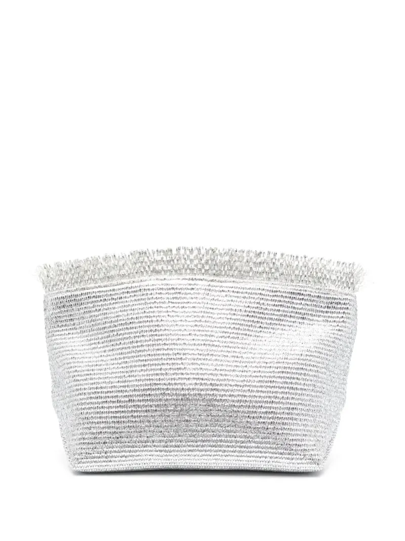 Cult Gaia Shanti Clutch in Silber