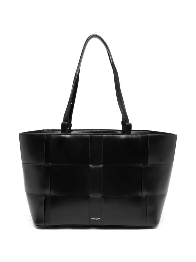 DeMellier Gewebte Florence Tote Bag in Schwarz