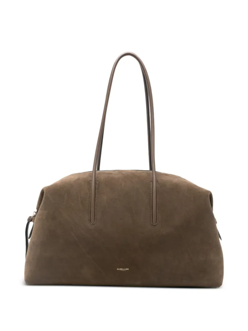 DeMellier Stockholm Schultertasche aus Wildleder in Braun Wildleder-Leder