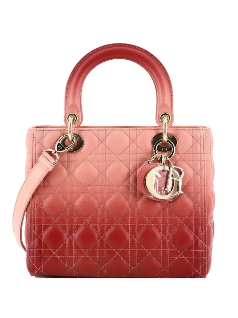Dior Lady Dior in Rosa Lammleder-Leder – Henkeltasche