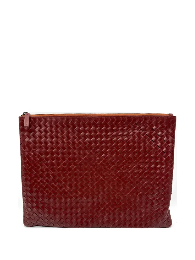 Dragon Diffusion Clutch mit Webmuster in Rot