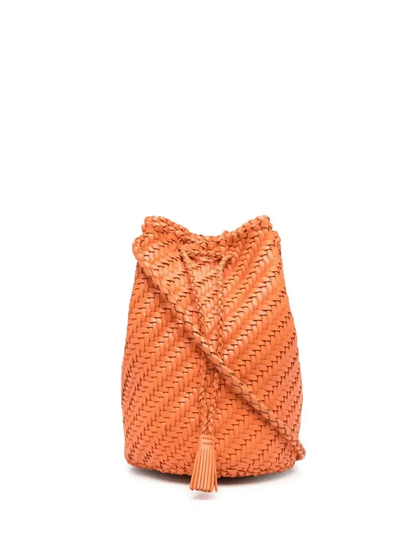 Dragon Diffusion Gewebte Beuteltasche in Orange