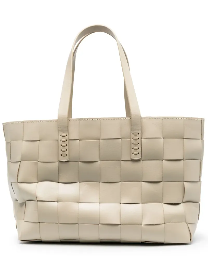 Dragon Diffusion Gewebter Shopper in Nude