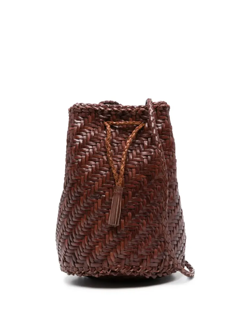 Dragon Diffusion Pompom Double Jump Beuteltasche in Braun
