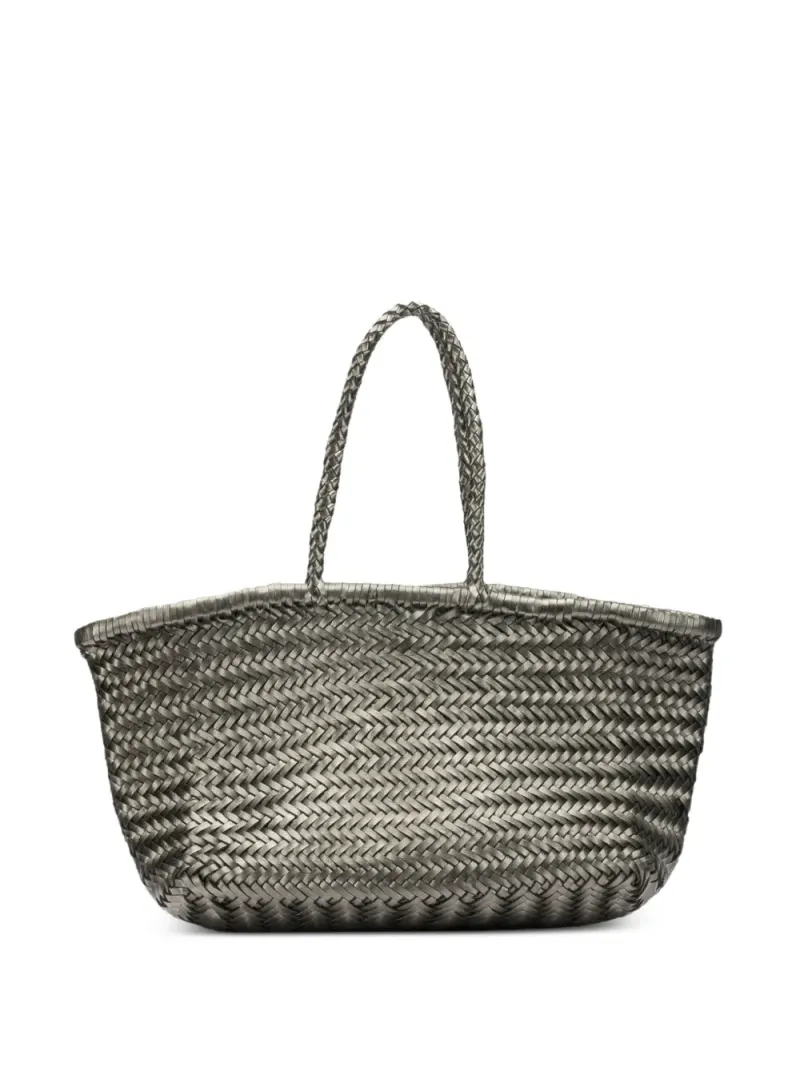 Dragon Diffusion woven-design tote bag in Silber