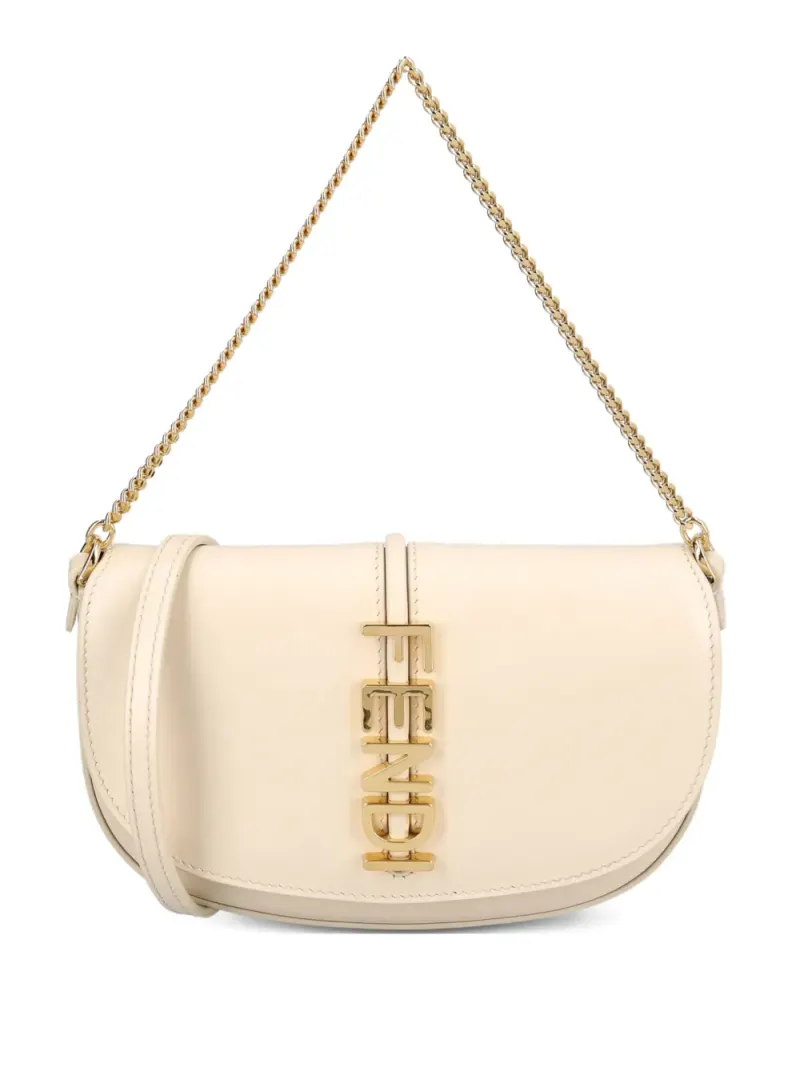 Fendi Fendigraphy Portemonnaie mit Kettenriemen in Nude