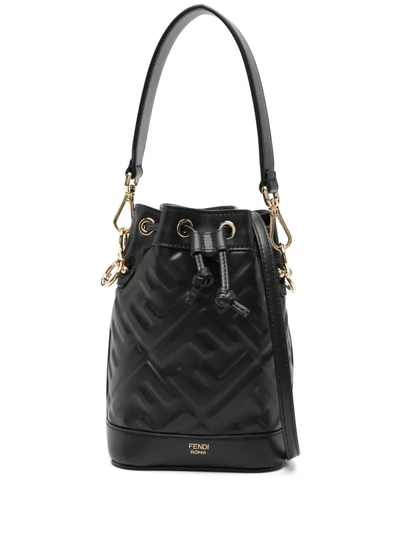 Fendi Mini Mon Tresor Beuteltasche Mini in Schwarz