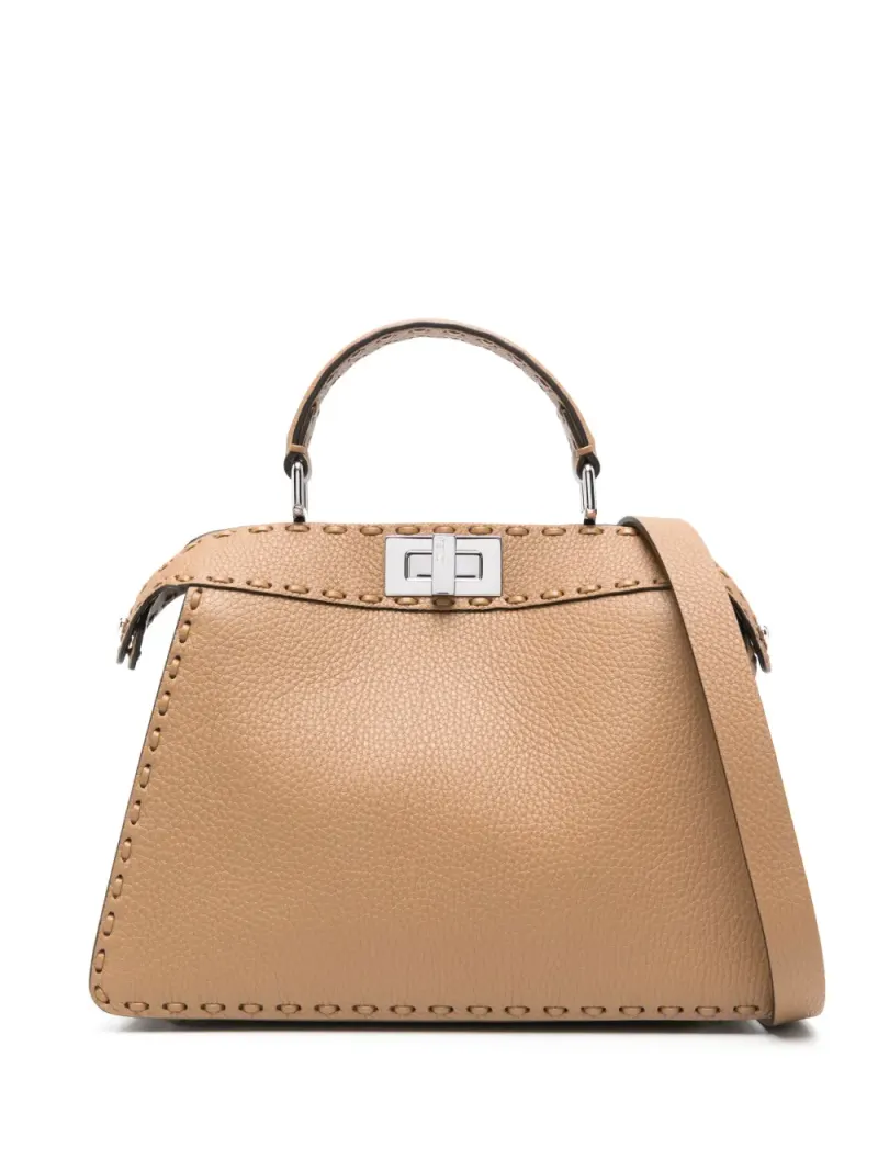 Fendi Kleine Peekaboo ISeeU Handtasche in Braun