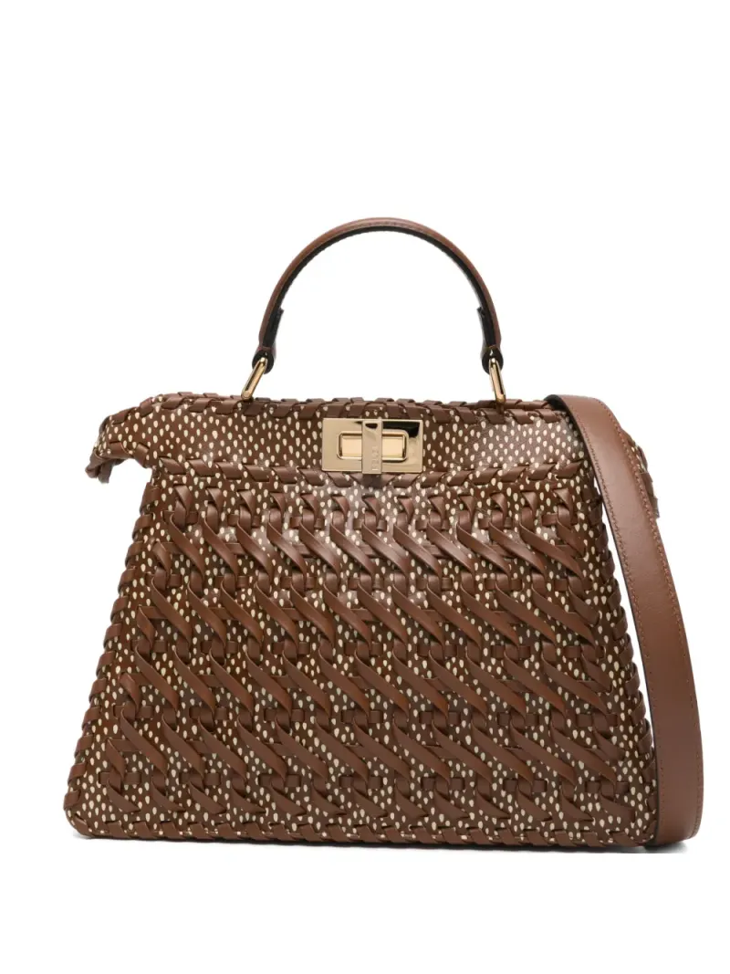 Fendi Kleine Peekaboo ISeeU Handtasche in Braun