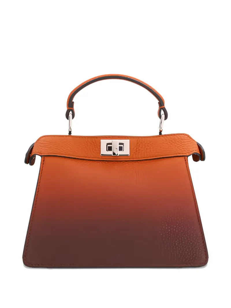 Fendi Mini Peekaboo ISeeU Tote Bag Mini in Braun