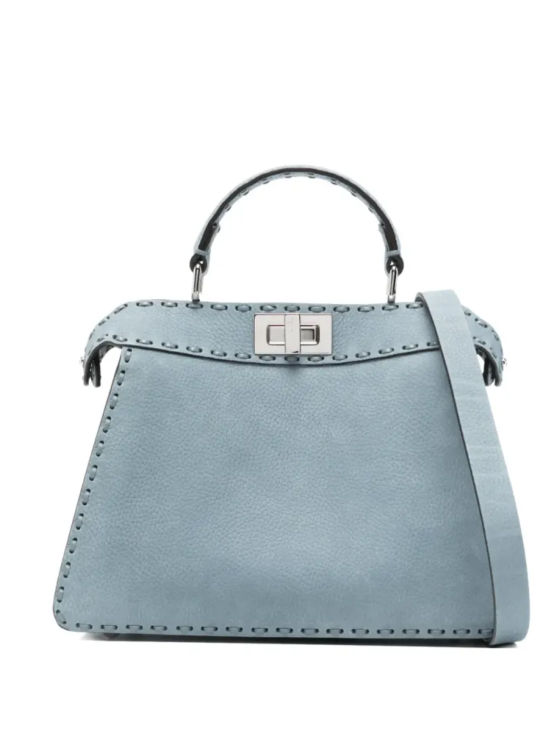Fendi Kleine Peekaboo ISeeU Handtasche in Blau