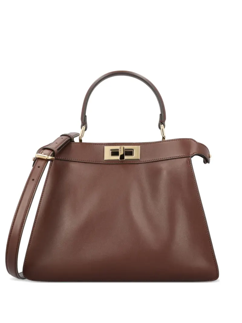 Fendi Mittelgroße Peekaboo ISeeU Handtasche in Braun