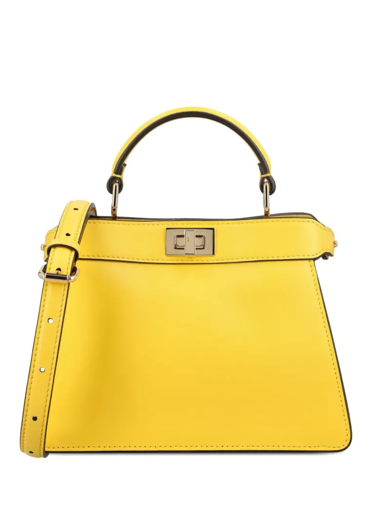 Fendi Kleine Peekaboo ISeeU Handtasche in Gelb