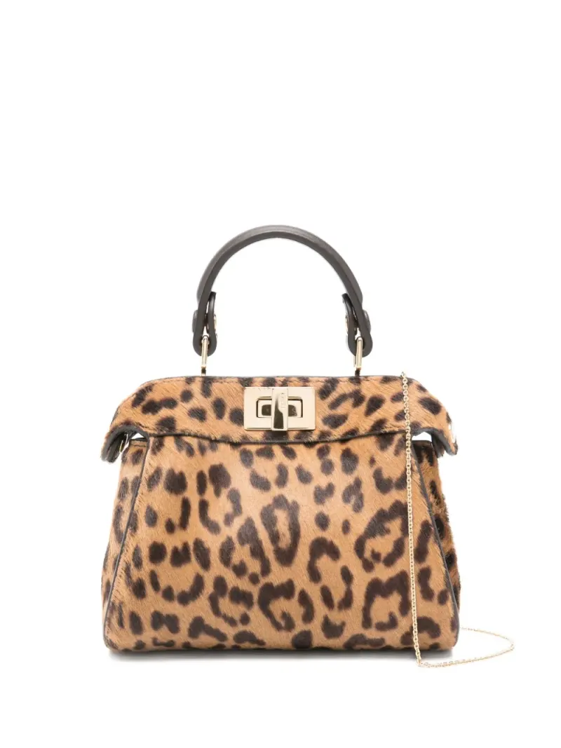 Fendi Nano Peekaboo Mini-Tasche Mini in Braun