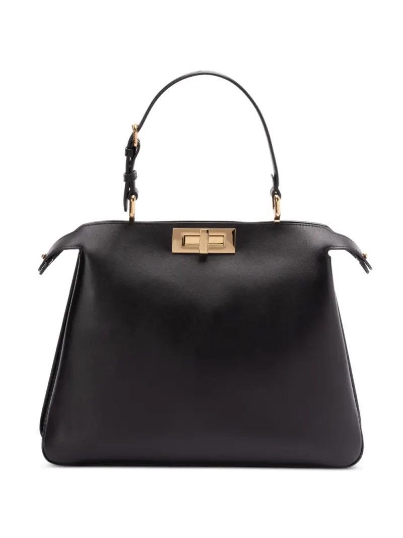 Fendi Peekaboo Handtasche in Schwarz
