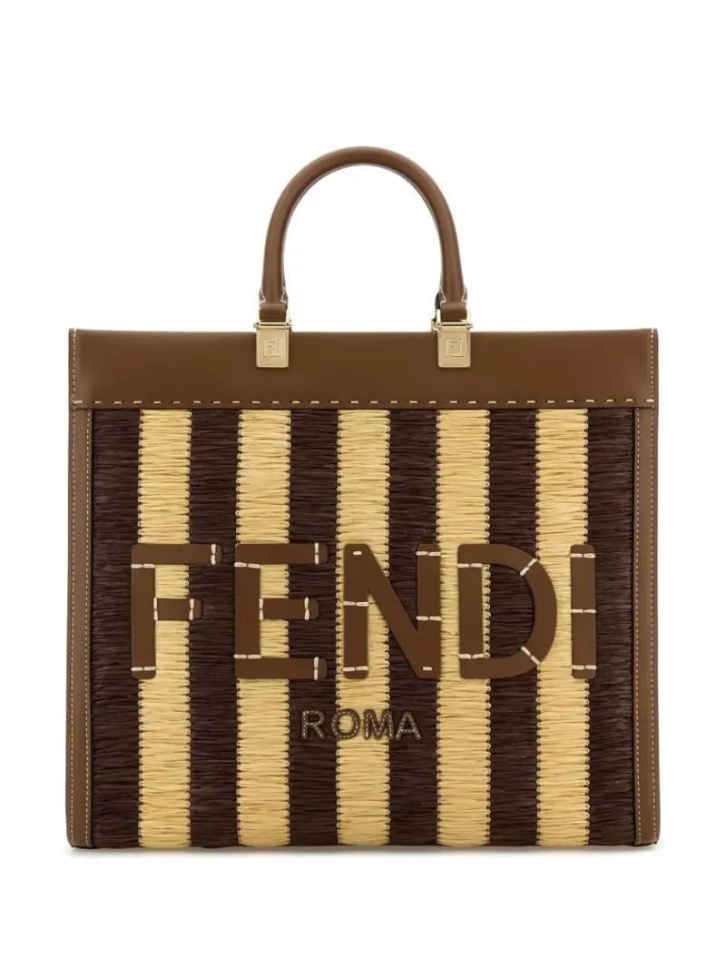Fendi Mittelgroße Sunshine Handtasche in Braun
