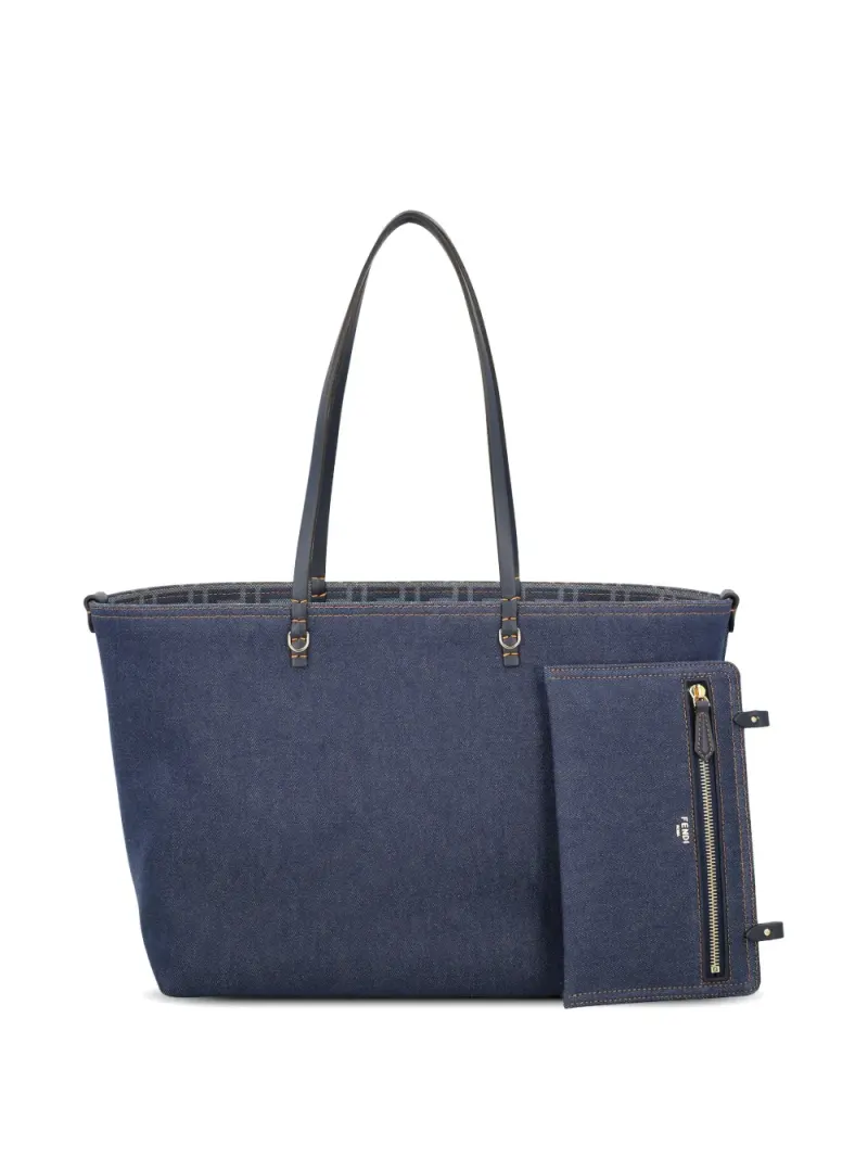 Fendi Tote Bag mit Logo-Muster in Blau
