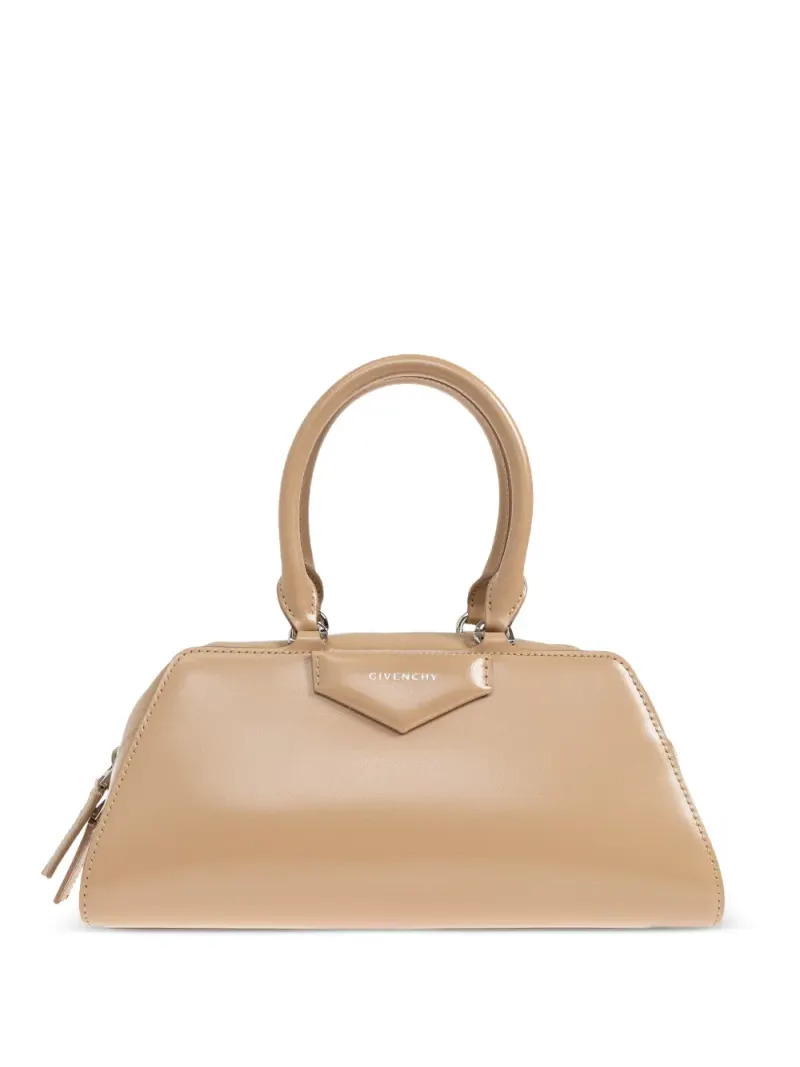 Givenchy small Antigona leather tote bag in Nude