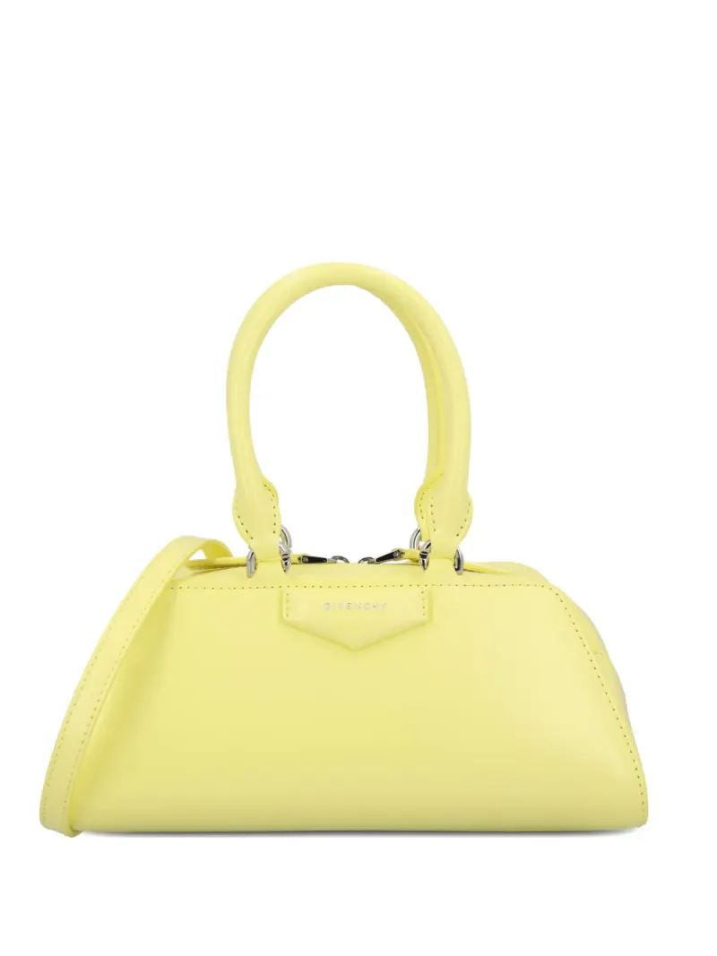 Givenchy Mini Antigona Umhängetasche aus Kalbsleder Mini in Gelb Kalbsleder-Leder