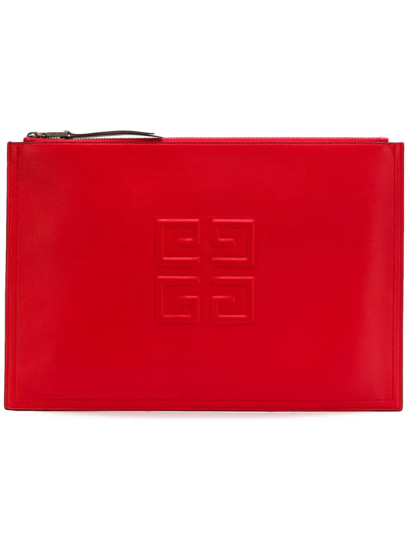 Givenchy Clutch mit Logo in Rot