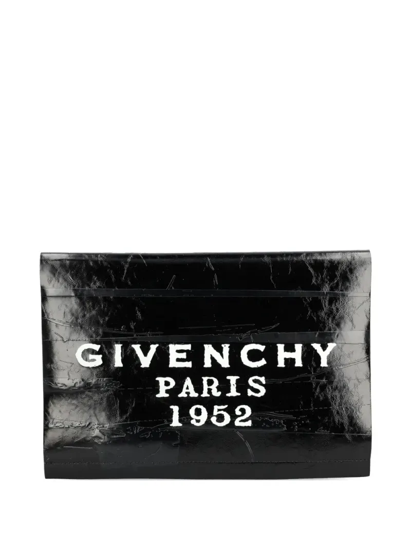 Givenchy Clutch mit Logo in Schwarz