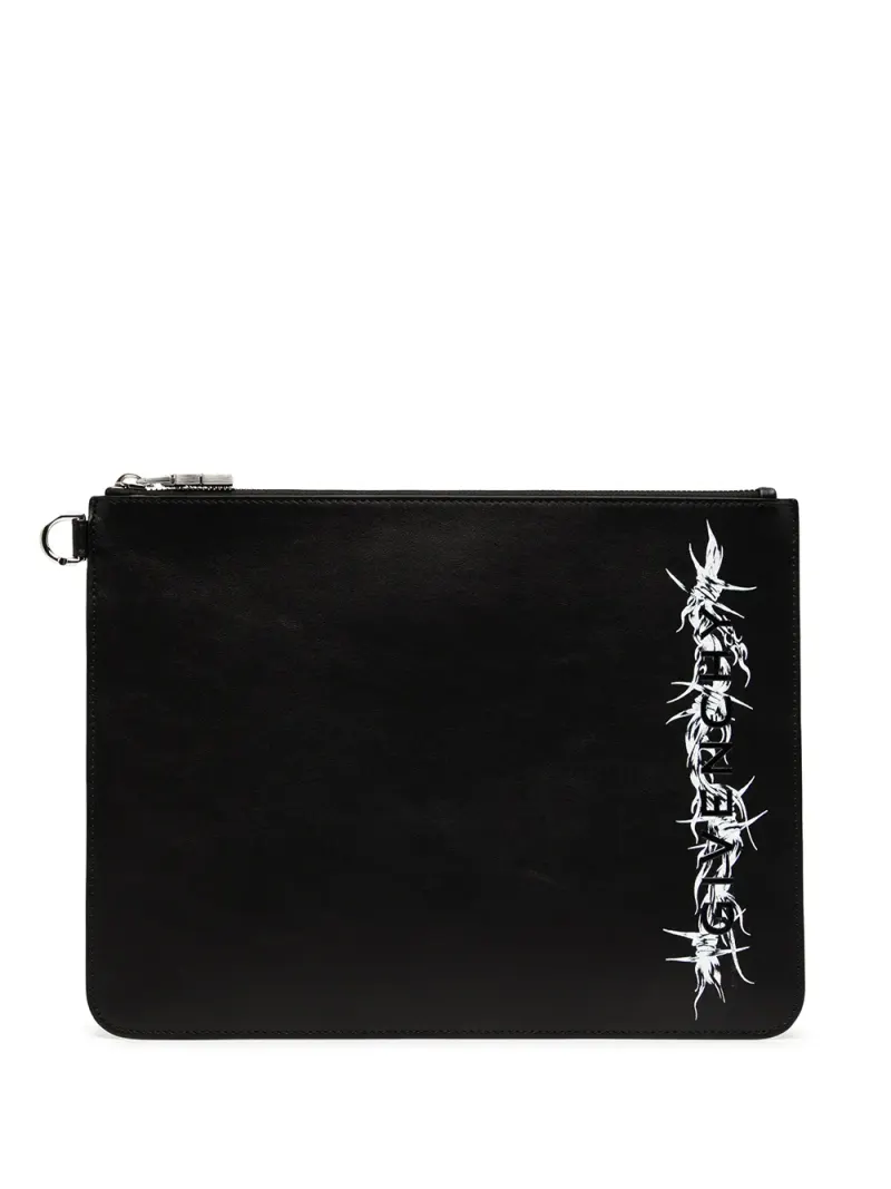 Givenchy Portemonnaie mit Logo-Print in Schwarz