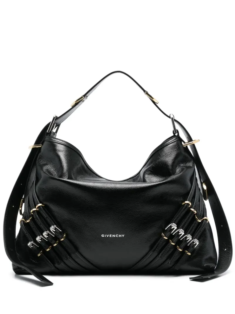 Givenchy Mittelgroße Voyou Schultertasche in Schwarz