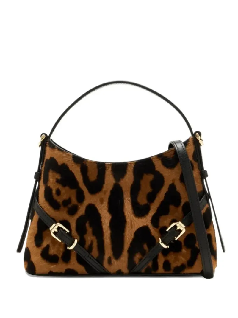 Givenchy Nano Voyou Tote Bag mit Leoparden-Muster in Braun